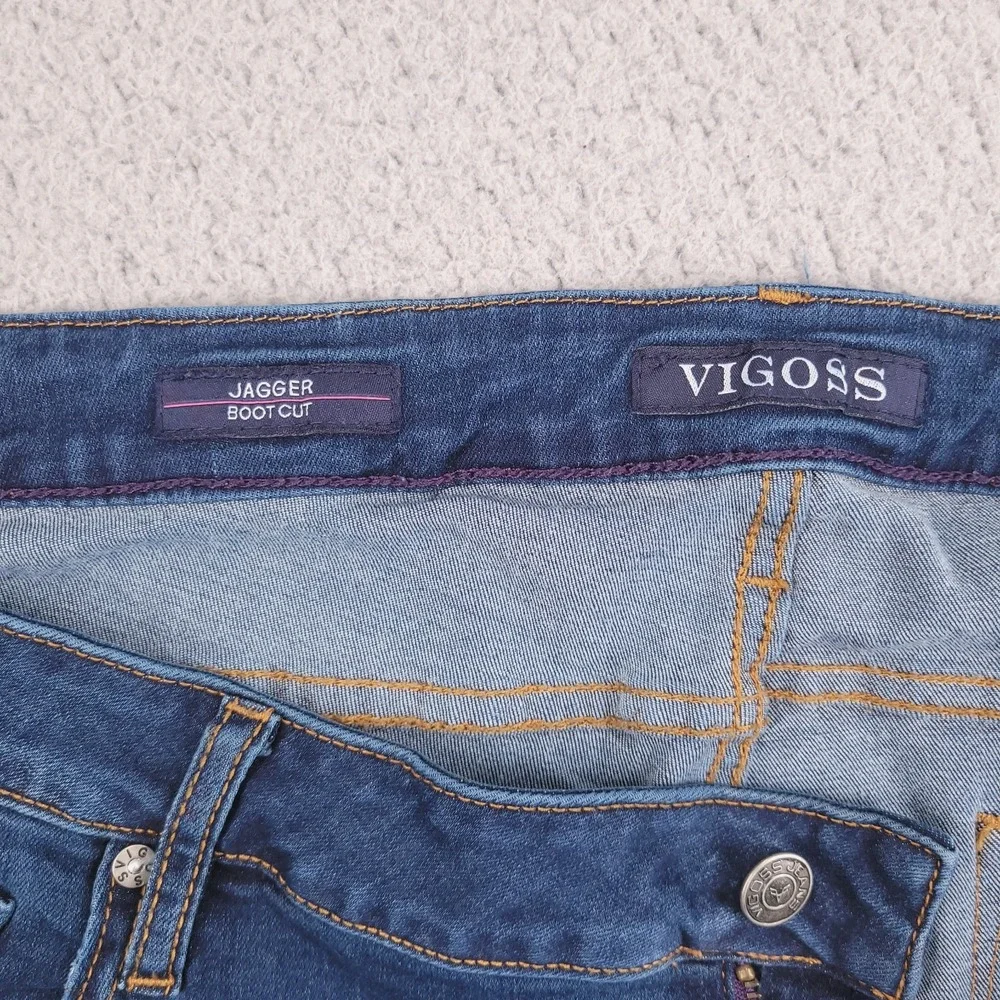 VIGOSS Jeans Size 20 Jagger Boot Cut Classic Fit Dark Wash Stretch Denim